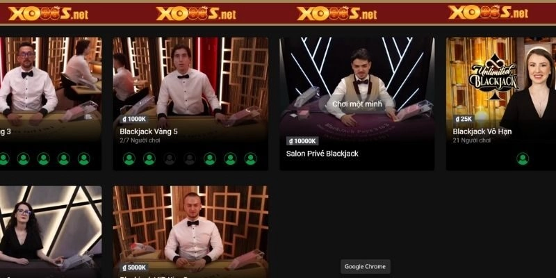 Top những thể loại hấp dẫn nhất tại casino live XO88